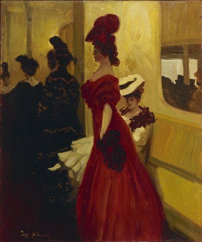 剧院盒装观众，1906年 作者 安托万·纪尧姆·米纳茨（Antoine Guillaume Minartz）