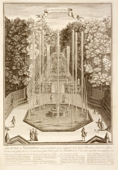 三喷泉，凡尔赛宫，1714年 作者 安东尼·赫瑞塞特（Antoine Herriset）