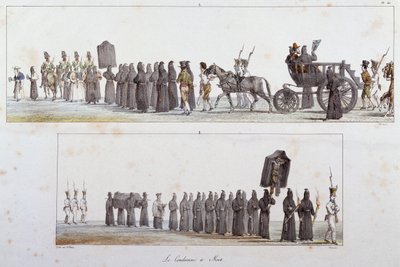 被安托万-让-巴蒂斯特-托马斯（1791-1834）判处死刑，水彩画 作者 安托万·让·巴蒂斯特·托马斯