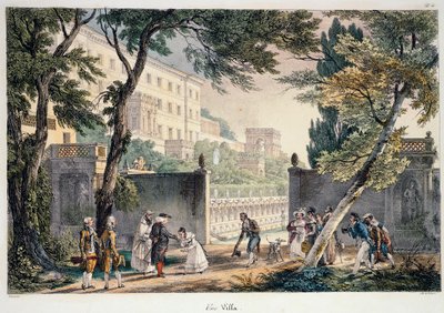 蒂沃利的埃斯特别墅，安托万-让-巴蒂斯特-托马斯（1791-1833）设计，意大利 作者 安托万·让·巴蒂斯特·托马斯
