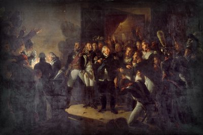 路易十八于1815年3月20日夜离开杜乐丽 作者 安东尼·让·格罗斯