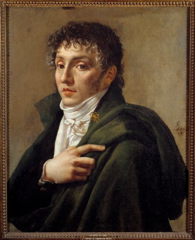 作曲家 Etienne Mehul (1763-1817) 的肖像 Antoine Jean Gros (1771-1835) 1799 年作画。 0.65x0.53 m 巴黎，Musee Carnavalet 作者 安东尼·让·格罗斯