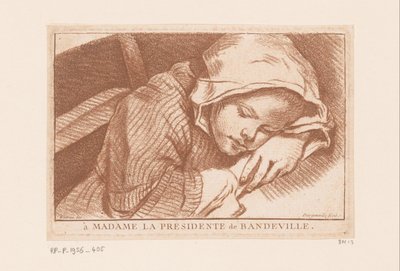睡觉的女孩 作者 Antoine Joseph Dezallier d'Argenville