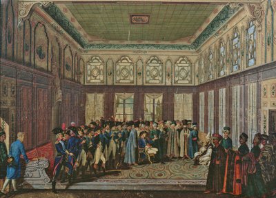 Aubert du Bayet将军于1796年被君士坦丁堡的Ottoman Grand Vizier收到 作者 安托万·洛朗（Antoine Laurent）Castellan