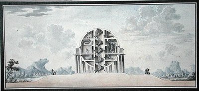 设计用于世界公民的房子，1783年（纸上的wc）（细节）（另见195241-195242,196724-196725） 作者 安托万·洛朗（Antoine Laurent）托马斯·沃多耶（Thomas Vaudoyer）