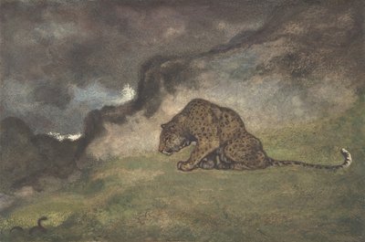 豹子看蛇》，1810-75。 作者 安托万·路易斯·巴里
