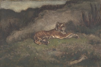 虎，1810-75。 作者 安托万·路易斯·巴里