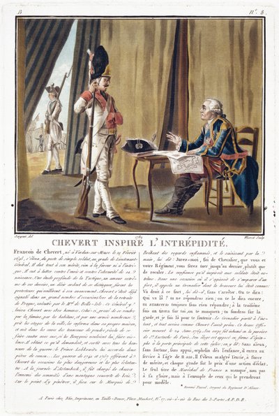 Francois Chevert（1695-1769）激发了勇气，由Jean Baptiste Morret（1790-1820）拍摄，1789年 作者 安托万·路易斯·弗朗索瓦·瑟金特·玛索