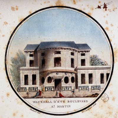 Halle aux calves, boulevard Saint Martin.在巴黎主要建筑的prittoresque视图中，由Sergeant创作的 作者 安托万·路易斯·弗朗索瓦·瑟金特·玛索