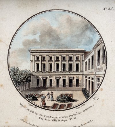 Maison de M. de Colange，从花园 (rue Ville-l