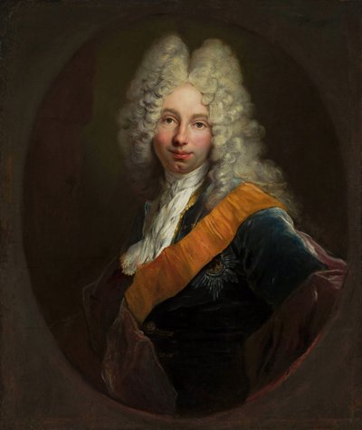 波兰语：  Friedrich Wilhelm Kettler (1692-1711) (Portret mężczyzny w peruce i z orderem Czarnego Orła0 Friedrich Wilhelm Kettler (1692-1711) (Portret mężczyzny w peruce i z orderem Czarnego Orła0 戴着黑鹰骑士团假发的男子肖像) 作者 安托万·佩斯内