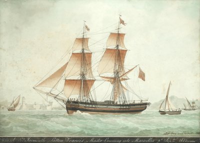 黄鼠狼号驶入马赛，1823 年 9 月 9 日 作者 安托万·鲁