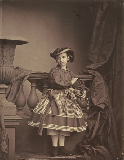 女孩肖像，约 1850 年代（照片19 世纪 50 年代（照片） 作者 安托万·塞缪尔·亚当·所罗门