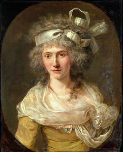 安妮-约瑟夫-泰洛涅-德-梅里库尔的肖像，1762-1817，约1785。 作者 安托万·维斯捷