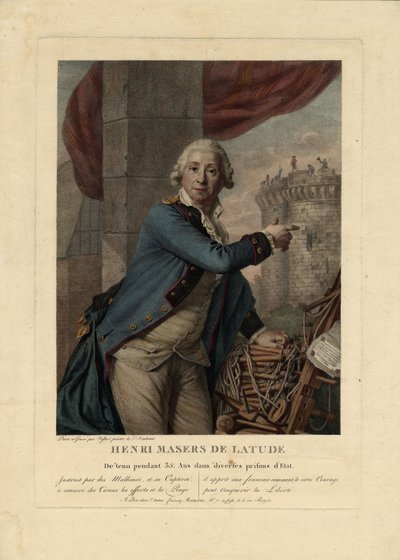 Henri Masers de Latude肖像1725-1805，1790年 作者 安托万·维斯捷