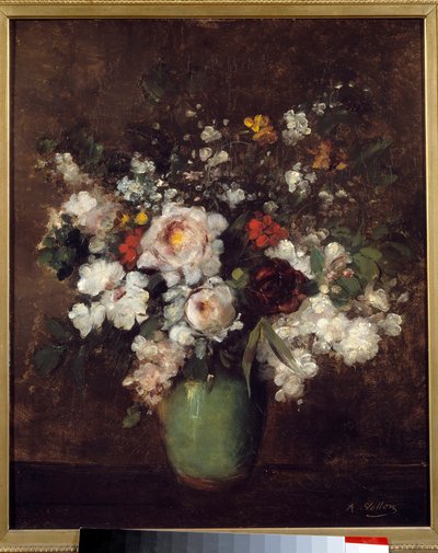 Antoine Vollon (1833-1900) 19 世纪里尔美术博物馆的花瓶 作者 安托万·沃隆