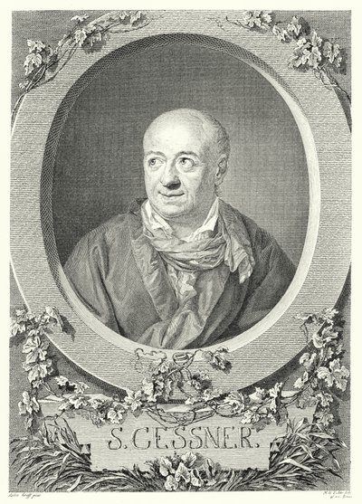 Salomon Gessner，瑞士画家和诗人（版画） 作者 安东（之后）格拉夫