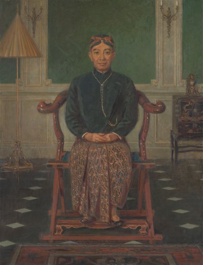 Pangeran Ario Soejono 的肖像，他是伦敦战争内阁的无职部长 作者 安东·亚伯拉罕·范·安鲁伊