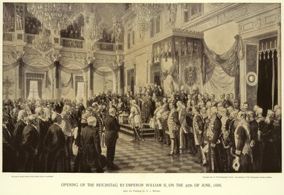 皇帝威廉二世开放国会大厦 作者 Anton Alexander von Werner