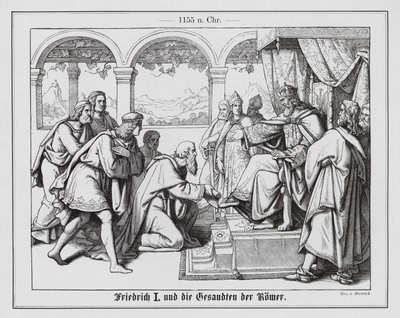 德意志国王腓特烈一世和罗马使节 作者 