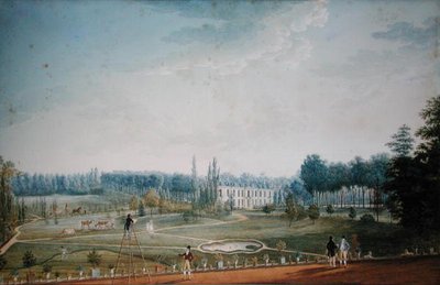Chateau and Park of Ris-Orangis，c.1811（纸上写着） 作者 安东·伊格纳兹·梅林
