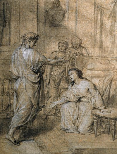 奥古斯都和克利奥帕特拉，安东-拉斐尔-门格斯著 作者 Anton Raphael Mengs