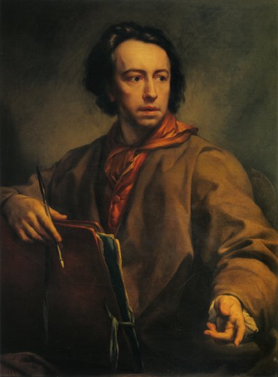 意大利语  Autoritratto 自画像 作者 安东·拉斐尔·蒙斯（Anton Raphael Mengs）