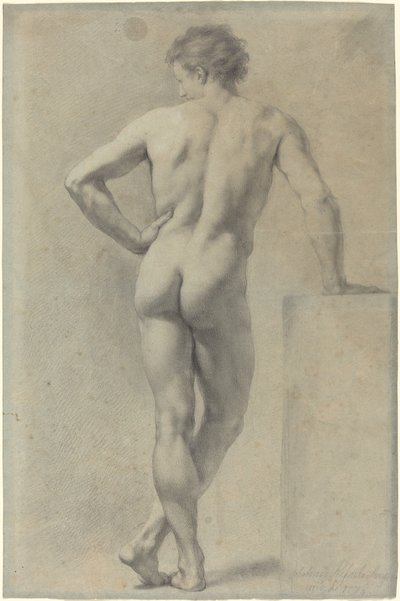 男性裸体研究 作者 安东·拉斐尔·蒙斯（Anton Raphael Mengs）