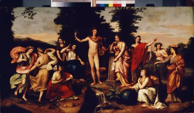 帕纳苏斯（c.1750-60） 作者 安东·拉斐尔·蒙斯（Anton Raphael Mengs）