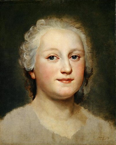一位女士的肖像研究（铅板上的布面油画） 作者 安东·拉斐尔·蒙斯（Anton Raphael Mengs）