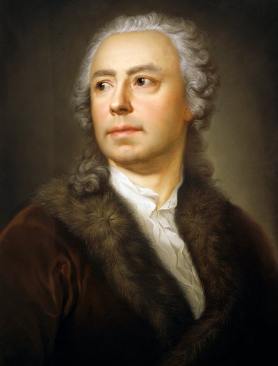 安东-拉斐尔-门格斯的肖像，纸上粉彩画。 作者 安东·拉斐尔·蒙斯（Anton Raphael Mengs）