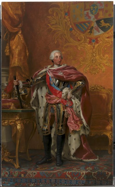 西班牙国王查理三世肖像 作者 安东·拉斐尔·蒙斯（Anton Raphael Mengs）