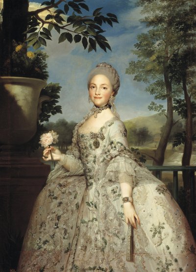 帕尔玛的玛丽亚·路易莎（Maria Luisa）作为阿斯图里亚斯公主的肖像，约1764-1765年 作者 安东·拉斐尔·蒙斯（Anton Raphael Mengs）
