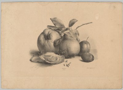 水果、李子和牡蛎 Bloem en Fruit Studien (...) 第 10 集（系列标题） 作者 Desguerrois and Co.
