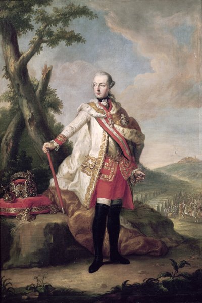 Habsbourg-Lorraine，神圣罗马帝国皇帝约瑟夫二世（1741-90）的全长肖像，1765 作者 安东·冯·马龙