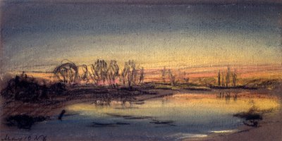 日落，1884年5月 作者 弗雷德里克（致）巴纳德
