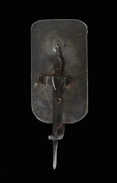 显微镜，约1690年（银和玻璃）（另见1121456-9） 作者 安东尼·范·吕文霍克