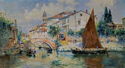 Vista de Venecia 作者 安东尼娅·玛丽亚·德·雷娜·曼内斯考