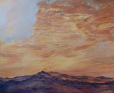 大西洋中部，2009 年（布面油画） 作者 安东尼娅·迈亚特
