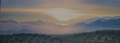 在内华达山脉的日出，2014年 作者 安东尼娅·迈亚特
