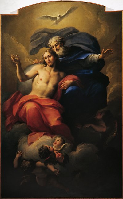 圣依纳爵的荣耀》，安东尼奥-巴莱斯特拉（1666-1740）（布面油画）。 作者 Antonio Balestra