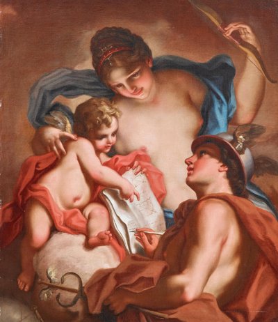 金星、水星和丘比特 作者 安东尼奥·巴莱斯特拉（Antonio Balestra）