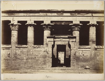 Edfu, Egypt 作者 安东尼奥·比托（Antonio Beato）