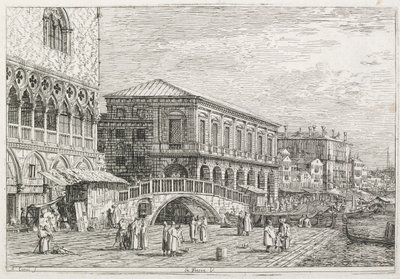视图：监狱，威尼斯，1735-1746年。 作者 乔瓦尼·安东尼奥运河（Canaletto）