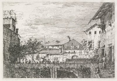 意见：The Terrace，1735-1746年。 作者 乔瓦尼·安东尼奥运河（Canaletto）