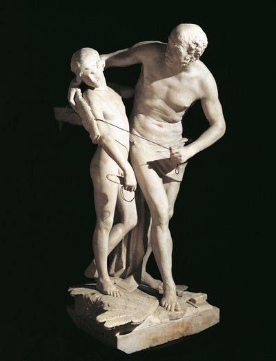 Daedalus and Icarus by Antonio Canova (1757-1822), marble sculpture, 220 cm height 作者 安东尼奥·卡诺瓦