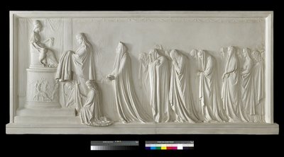 Hecuba提供peplum到Pallas Athena，1790-92（石膏） 作者 安东尼奥·卡诺瓦