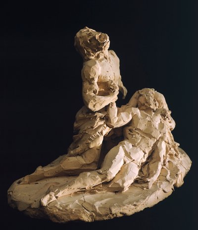 安东尼奥·卡诺瓦 (1757-1822) 对基督的哀悼，粘土模型，细节 作者 安东尼奥·卡诺瓦