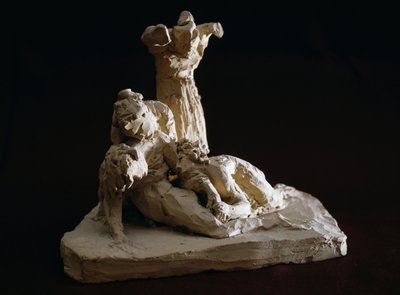 基督的哀歌，安东尼奥·卡诺瓦（Antonio Canova，1757-1822 年）的赤陶素描，意大利威尼托波萨尼奥 作者 安东尼奥·卡诺瓦