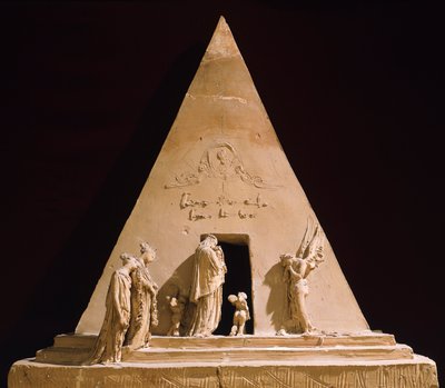 安东尼奥·卡诺瓦（Antonio Canova，1757-1822 年）的提香纪念碑，陶土模型 作者 安东尼奥·卡诺瓦